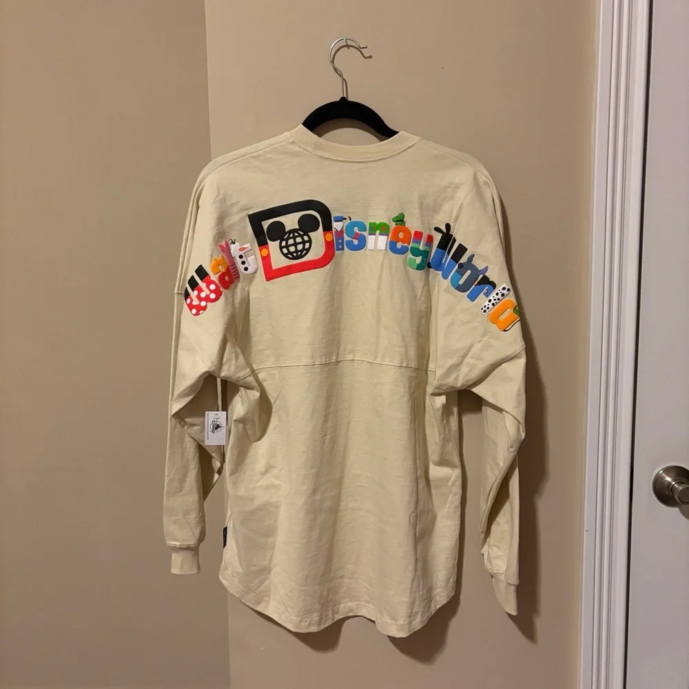 Disney Beige Long Sleeve Tee with Iconic Graphic - Picture 6 of 7